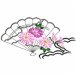 Flowers And Tree Embroidery Design 4